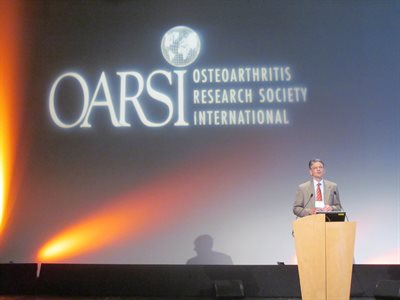 Mark Batt opening the OARSI pre congress symposium in Paris 24th April 2014